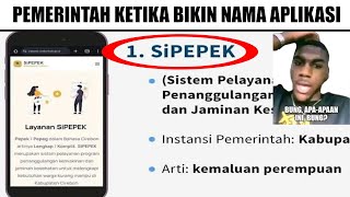 Pemerintah Ketika Bikin Nama Aplikasi...