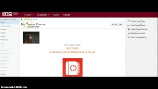 Import template into your Canvas course