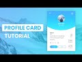 Animated Profile Card Using HTML & CSS & JavaScript