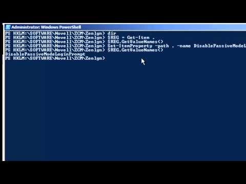 POWERSHELL: Working with the registry from the powershell prompt POWERSHELL: Working with the registry from the powershell prompt