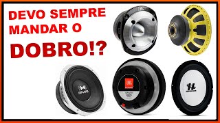 Qual potência aplicar em SUBWOOFER, GRAVÃO, MÉDIO, DRIVER E TWEETER? - Entenda de uma vez!