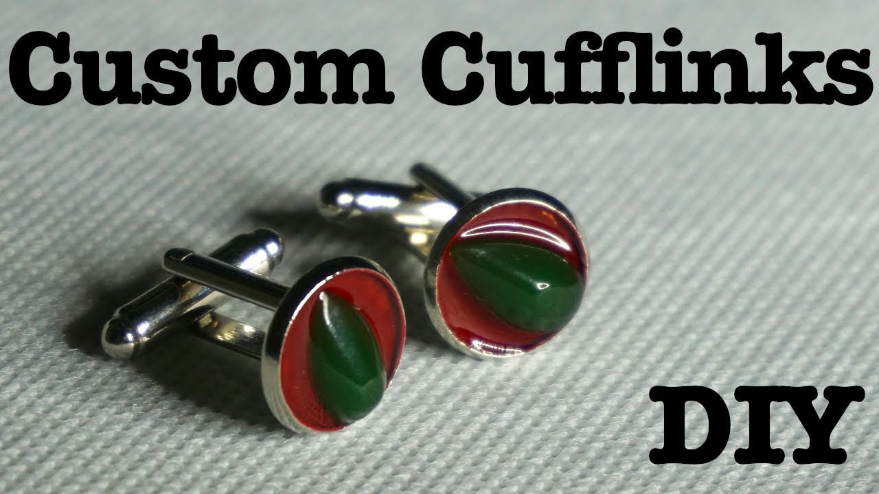 Custom Resin Cufflinks Cufflink Diy Home Made Cuff Links Youtube