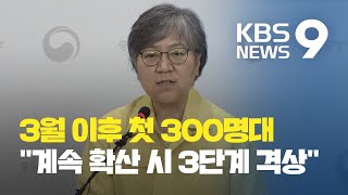 ‘국내발생’ 3월 이후 첫 3백 명대…“집단 감염 이제부터 본격화” / KBS뉴스(News)