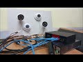 how to install ahd cctv cameras using poe switch as power source.