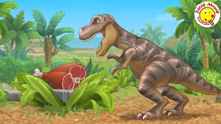 Munkagépek dinoszaurusz ásatáson- T-rex, Triceratopsz felélesztése- Dinosaur excavation- Játékmesék