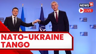 Volodymyr Zelensky Meets Joe Biden At NATO | Ukraine Waits For NATO Membership | News18 Live