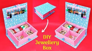 Jewellery Box making at home with waste cardboard | Best out of waste | DIY Bangle box