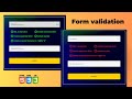 Form validation using Javascript on the client side | Password validation | For beginner's Project