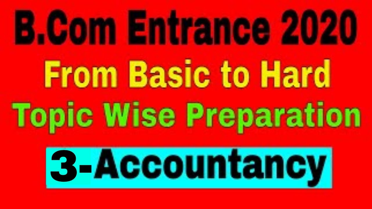 B.Com Entrance Practice Set 2020 || B.Com Entrance Exam 2020 || B.Com ...