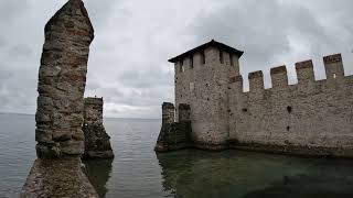 Exploring - Italy castle tour, Castello Scaligero di Sirmione on Lake Garda (4K)