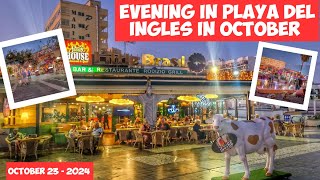 Gran Canaria🌴EVENING IN PLAYA DEL INGLES IN OCTOBER - 2024