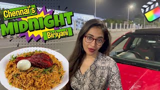 Chennai's Midnight Biriyani | 2 AM Biryani Vlog | Night Drive \u0026 Leisure Vlog | Number 77.