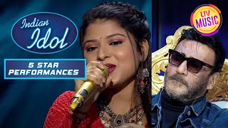 Arunita ने "Tu Mera Hero Hai" गाने से Jackie जी को किया Impress | Indian Idol | 5 Star Performance