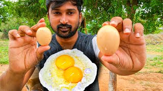 Double yolk Egg | இரண்டு கரு முட்டை சாப்பிடலாமா ?| Roadside style Egg tawa Fry | Tamil - Crazy Kavin