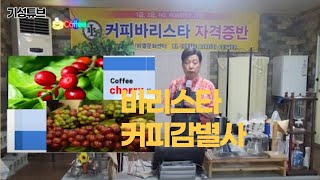 바리스타 교육 채널 입니다. 커피감별사 자격조건과 설명.