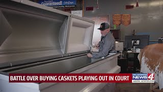 Battle over buying caskets playing out in court