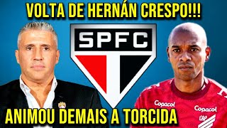 DE AGORA NO SÃO PAULO: ANIMOU DEMAIS A TORCIDA! VOLTA DE HERNAN CRESPO!