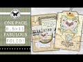 Make a Fabulous Folio - One Page Wonder - Easy Scrapbooking