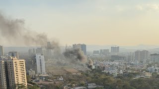 Unidentified Burning 🔥 in Pune #fire #live