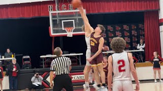 Highlights! Dieterich vs North Clay-Cards win 63-52- Feat. Coach Zink/Coach Bohnhoff \u0026 Logan Fleener