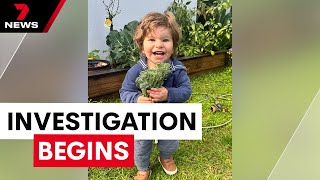 Police investigate toddler's death | 7NEWS