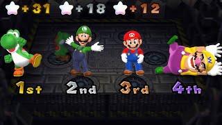 Mario Party 9 - Mario vs Luigi vs Yoshi vs Wario - Magma Mine