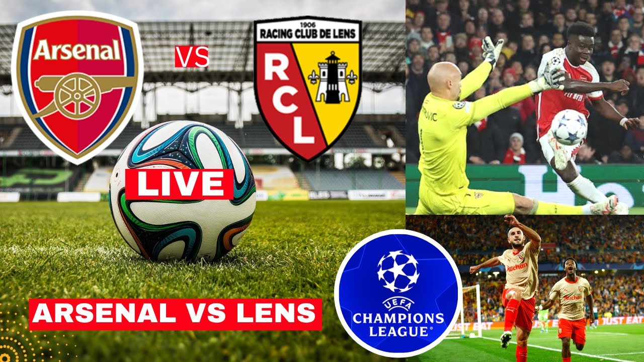 Arsenal Vs Lens Live Stream Champions League Football UCL Match Score ...