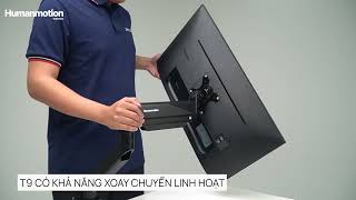 Hướng dẫn lắp đặt arm màn hình Human Motion T9-1