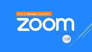 How to Rename Your Zoom Session