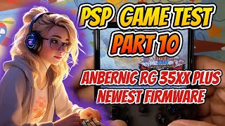 PART 10 PSP Game Test On ANBERNIC RG35XX Plus Newest Firmware