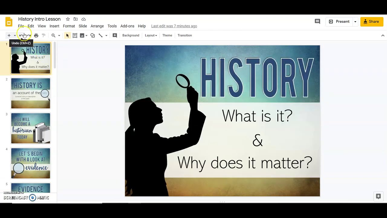 History Intro Lesson Demo For Teachers - YouTube