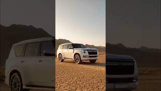 New Nissan patrol 2024 suv offroading in dubai desert dune. What's new in Nissan patrol 2025 look.