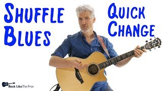 Blues Guitar Lesson | A Blues Shuffle Rhythm with Quick Change