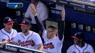 MIN@ATL: Gattis ties game with solo homer