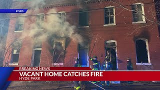 Firefighters battle blaze at vacant home in north St. Louis