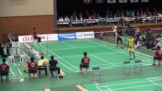 2019年IH バドミントン 男子 シングルス 決勝 奈良岡功大 （浪岡 青森） VS 野田統馬 （八代東 熊本）