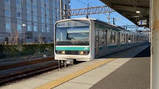 【長めの電子警笛あり】常磐線E501系K702編成、泉駅へ入線