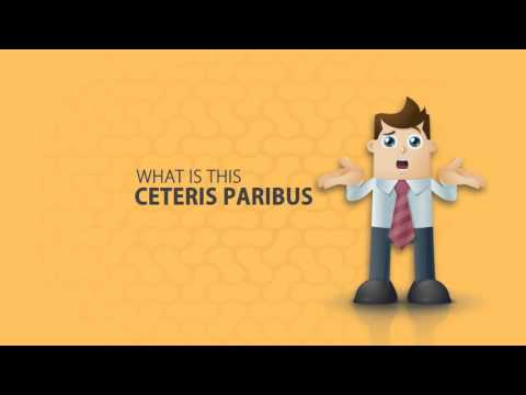 What is the purpose of ceteris paribus?
