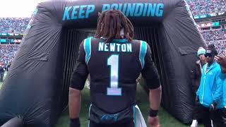 Cam Newton Entrance - Superman returns to the Bank of America Stadium