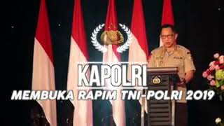 Kapolri Buka Rapim TNI - Polri 2019