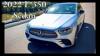 2022 Mercedes-Benz E350 Cirrus Silver Metallic with AMG Line, Night Package, MBUX, and Park Assist