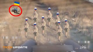 Ukrainian FPV drones shotgun wielding brutally wipe out Russian infantry one by one