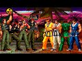 The King of Fighters (MUGEN) | Ralf Jones Team vs Kim Kaphwan Team