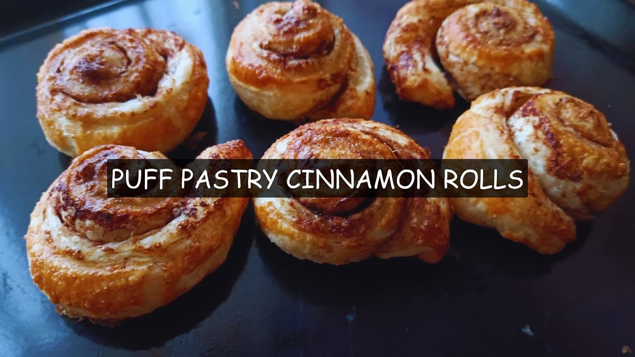 PUFF PASTRY MINI CINNAMON ROLLS - YouTube