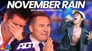 American Got Talent 2023 | Incredible Voice Makes the Judges Cry With the Song November Rain