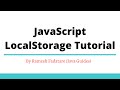 JavaScript LocalStorage Tutorial - setItem(), getItem(), removeItem() clear() and key() Example