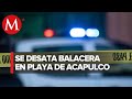 Asesinan a una persona en playa de Acapulco; hay otro lesionado