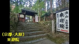 【#西日本旅行･京都編】2020.11.4⑱（京都･大原の里）来迎院、御朱印あり