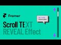 Easy Text Color Scroll Effect in Framer