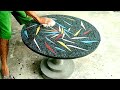 How to make coffee tables and chairs made of cement and broken ceramic tiles # 67